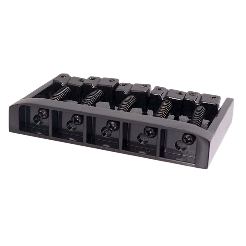 A Set 5 Strings Bass Bridge for Bass Guitar Saddle Guitar Accessories Parts Musical Instrument