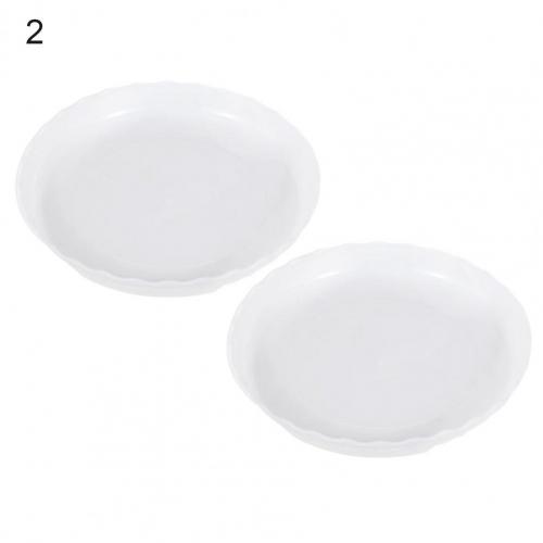 Plateau de Pot Portable, collecteur de Drainage excessif, en plastique, résistant à l'usure, Anti-déformation, pour la maison, 2 pièces, 4 couleurs: White 2