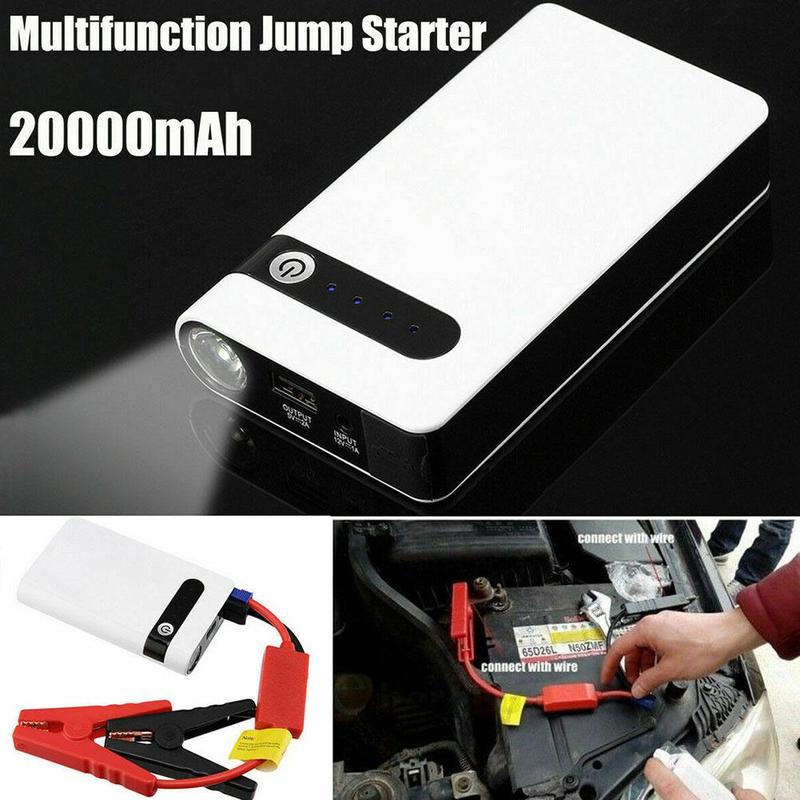 20000 Mah Voor 12V Auto Jump Starter Noodaccu Booster Draagbare Power Bank