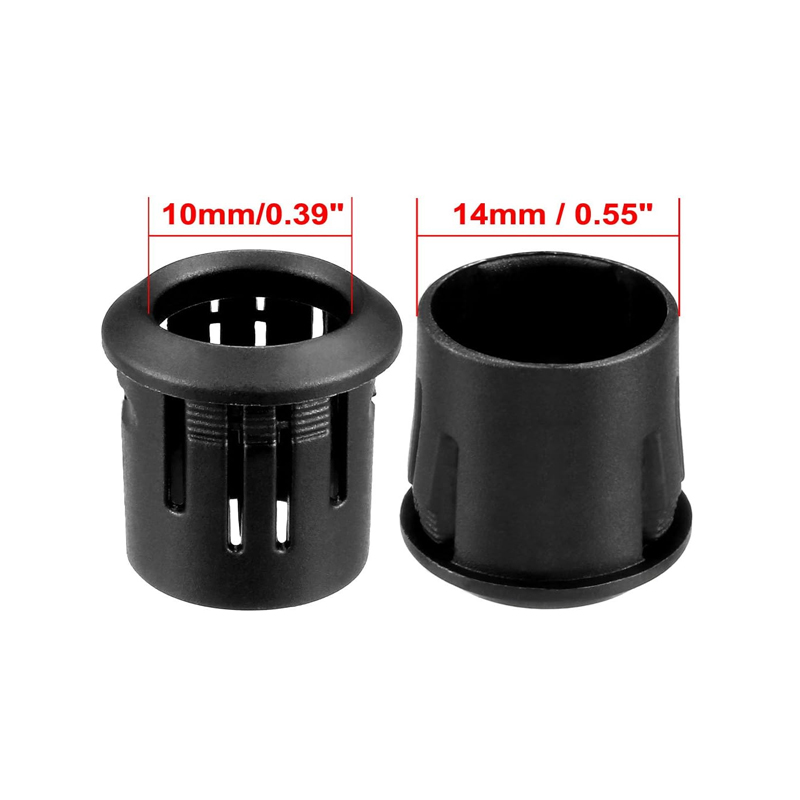 Bases de lampe en plastique noir, 3mm/5mm/8mm/10mm, support de Diode LED, Clip noir, montage de prise de lunette, Diode électroluminescente à monter soi-même, 25/50 pièces