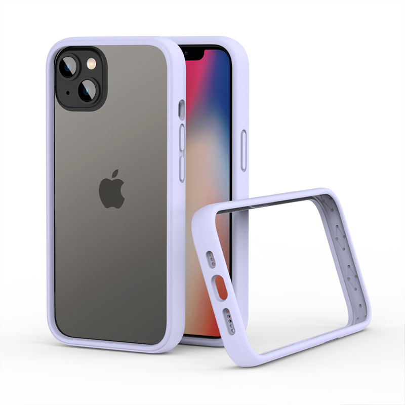 2025 Neue Flüssigsilikon-Original-Stoßstangenrahmen-Telefonhülle für iPhone 15 14 Profi Max 15 14 Plus 12 13 Mini Anti-Klopf-Rückseite: Vinyl / Blau