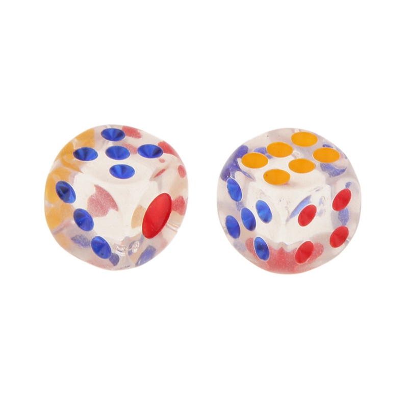 Ensemble de dés de jeu à 6 faces, dés transparents en acrylique de 16MM, pour DND,MTG,RPG,Tenzi,Yahtzee, jeux de société, enseignement des maths, Top 50 pièces
