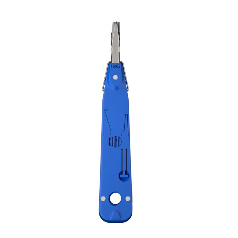 Jillway Wire cutter telecommunications module clamp card is suitable for network cable telephone line module impact punchingtool: Blue