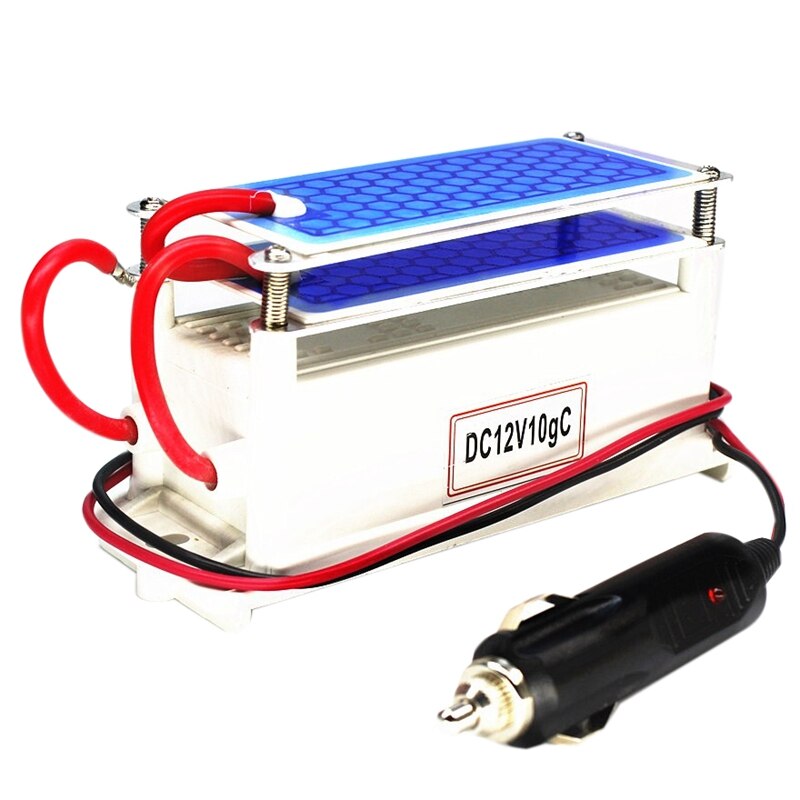 Générateur d'ozone voiture 12V 10G Portable plaque céramique purificateur d'air stérilisateur d'air voiture Ozone Air nettoyeur ozoniseur odeur
