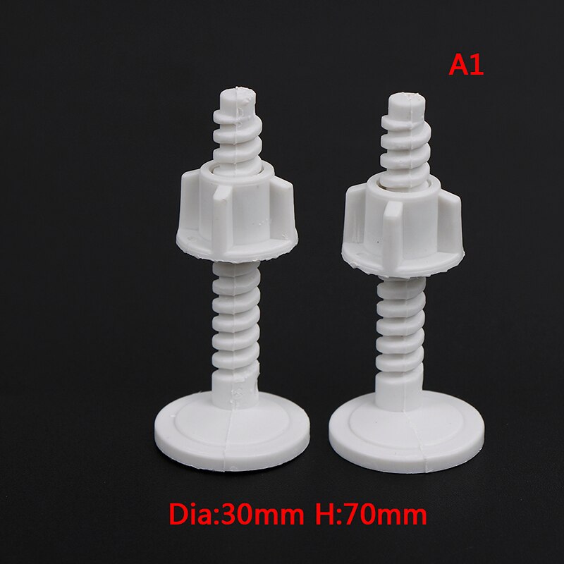 4 Pieces Toilet Seat Hinges Mountings Set with Fittings Screws For Toilet Accessories: A1