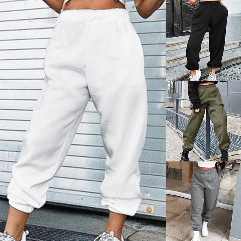Harajuku Joggers Running Wide Leg Sweatpants Women Trousers Plus Size High Waist Pants Streetwear Spring Korean Casual Pants