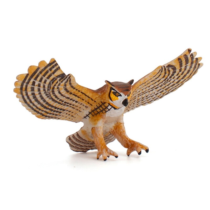 Simulated Bald Eagle Owl Model Realistic Bird Figurines Action Figure Collection L41D: ZQ1064