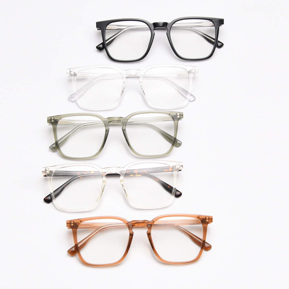 Kachawoo grün platz brillen männer frauen acetat optische transparente schwarze brille rahmen tr90 für student Koreanische