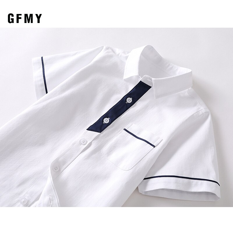 GFMY Kids Boy Shirts Clothes Solid Color 3-11Y Baby Shorts Sleeve Shirt Summer Tops Tees Shirts Children Cotton Blouse