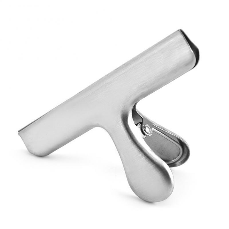 Metal Bulldog Grip Clip Stainless Steel Bag Clips Moisture-proof Fresh Food Clips Kitchen Food Sealing Clamp Kitchen Office tool