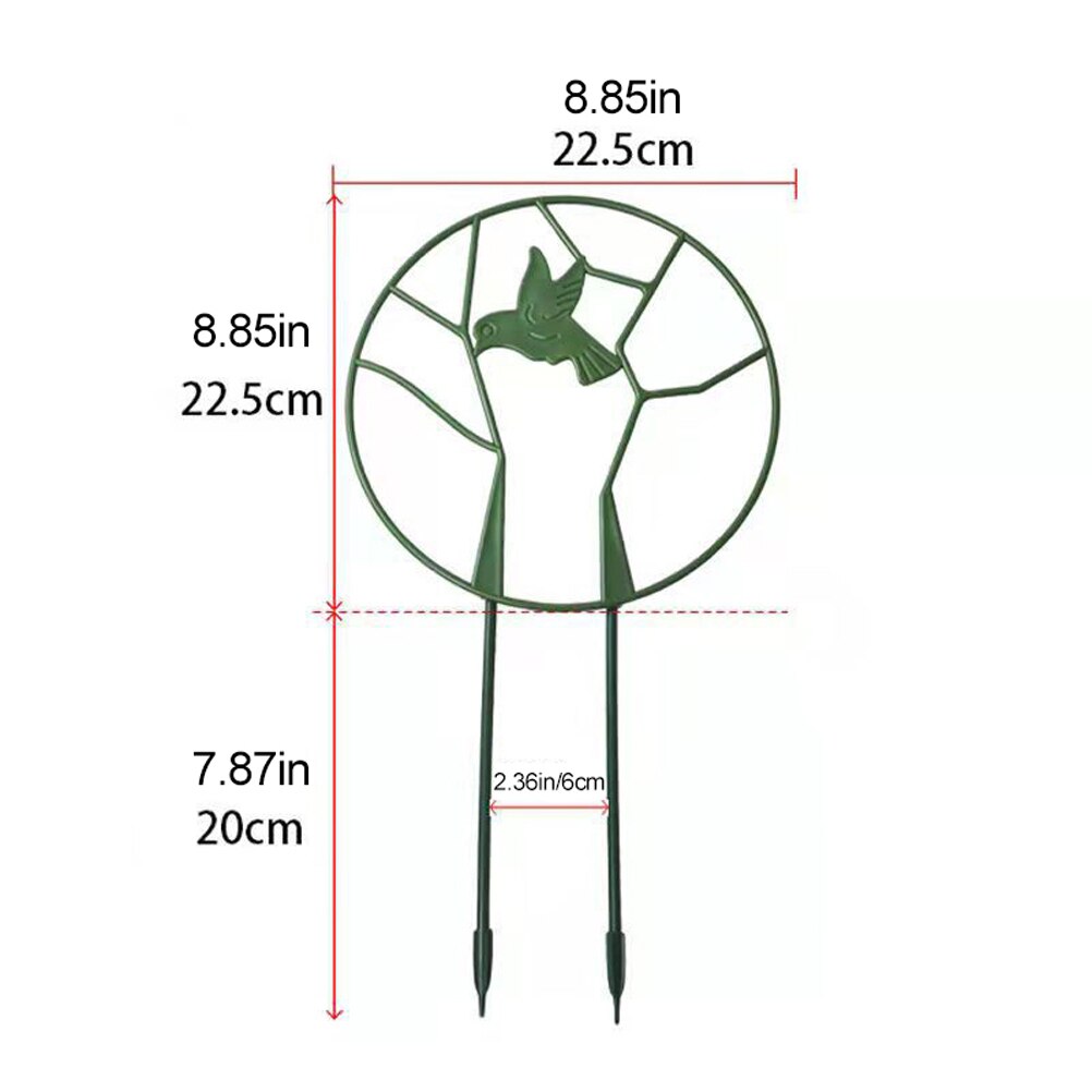 Bird Garden Trellis for Climbing Plant Round Plant Vine Trellis Iron Support Frame with Rustproof Coating Plants Climbing Holder