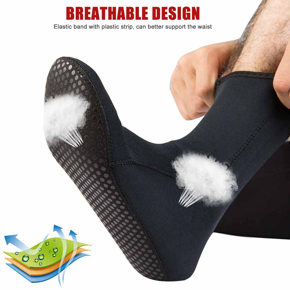 Calcetines de buceo impermeables de neopreno y nailon para playa, antideslizantes, accesorios para surfear y bucear, 3mm