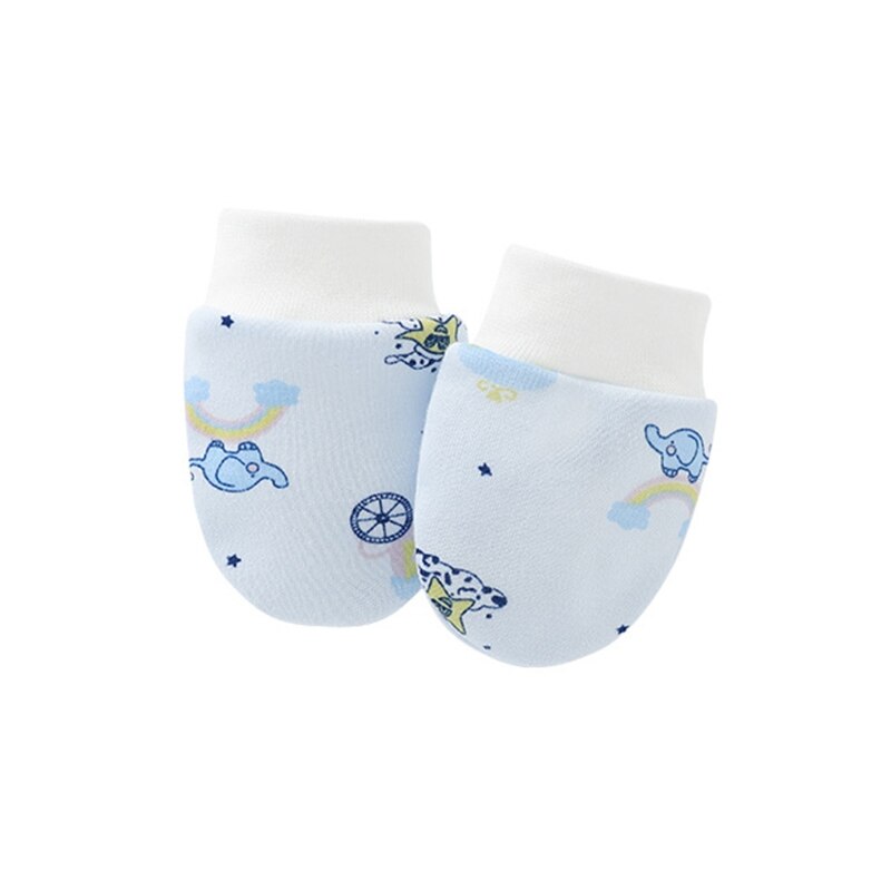 Baby Anti Kratzen Weiche Baumwolle Handschuhe Neugeborenen Schutz Gesicht kratzen Fäustlinge XX9F