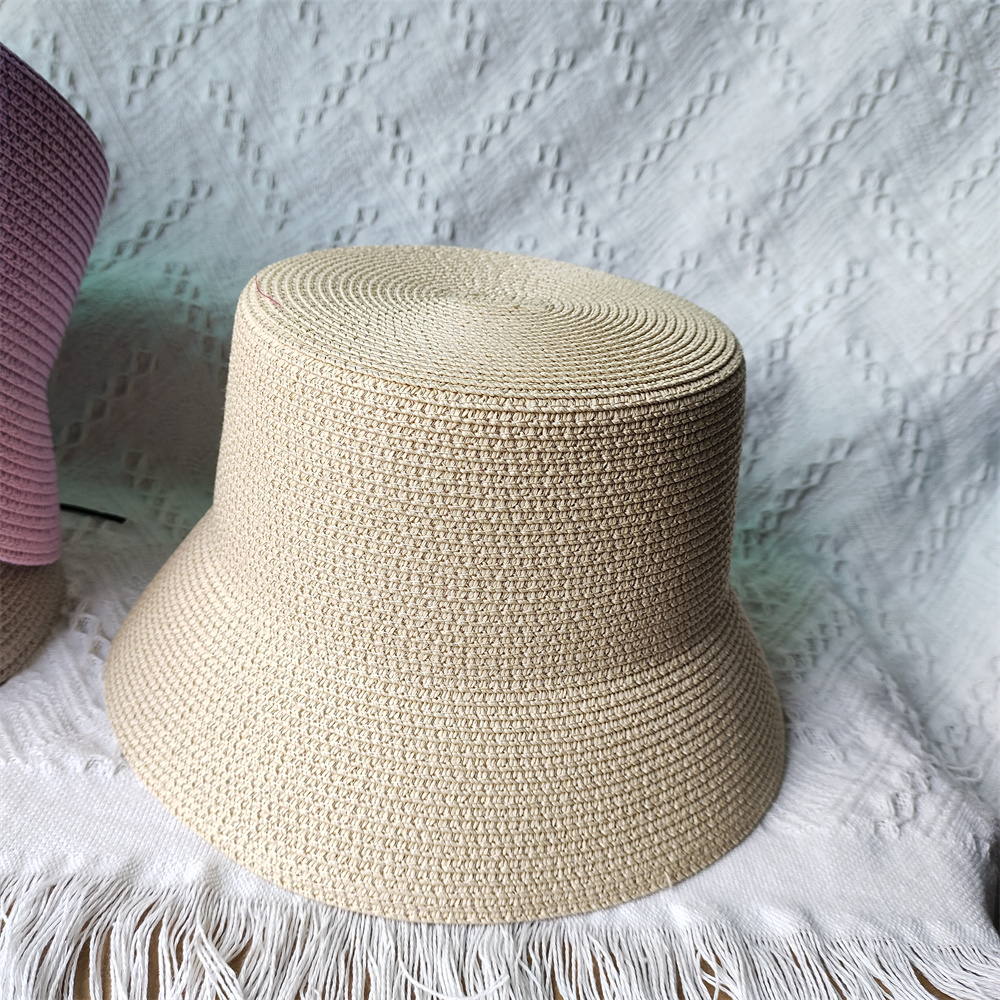 Chapéu de palha colorido para mulheres e homens Chapéu de balde de praia Chapéu de sombrinha resistente a UV Acessórios em corrente Moda Verão: MÚLTIPLO