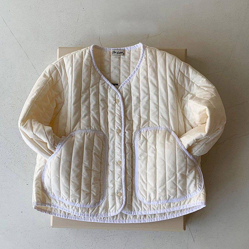 2021 outono nova menina do bebê colete quente crianças casaco de algodão do vintage moda floral da criança colete sem mangas jaqueta para roupas menino: solid coat / 3T  100cm