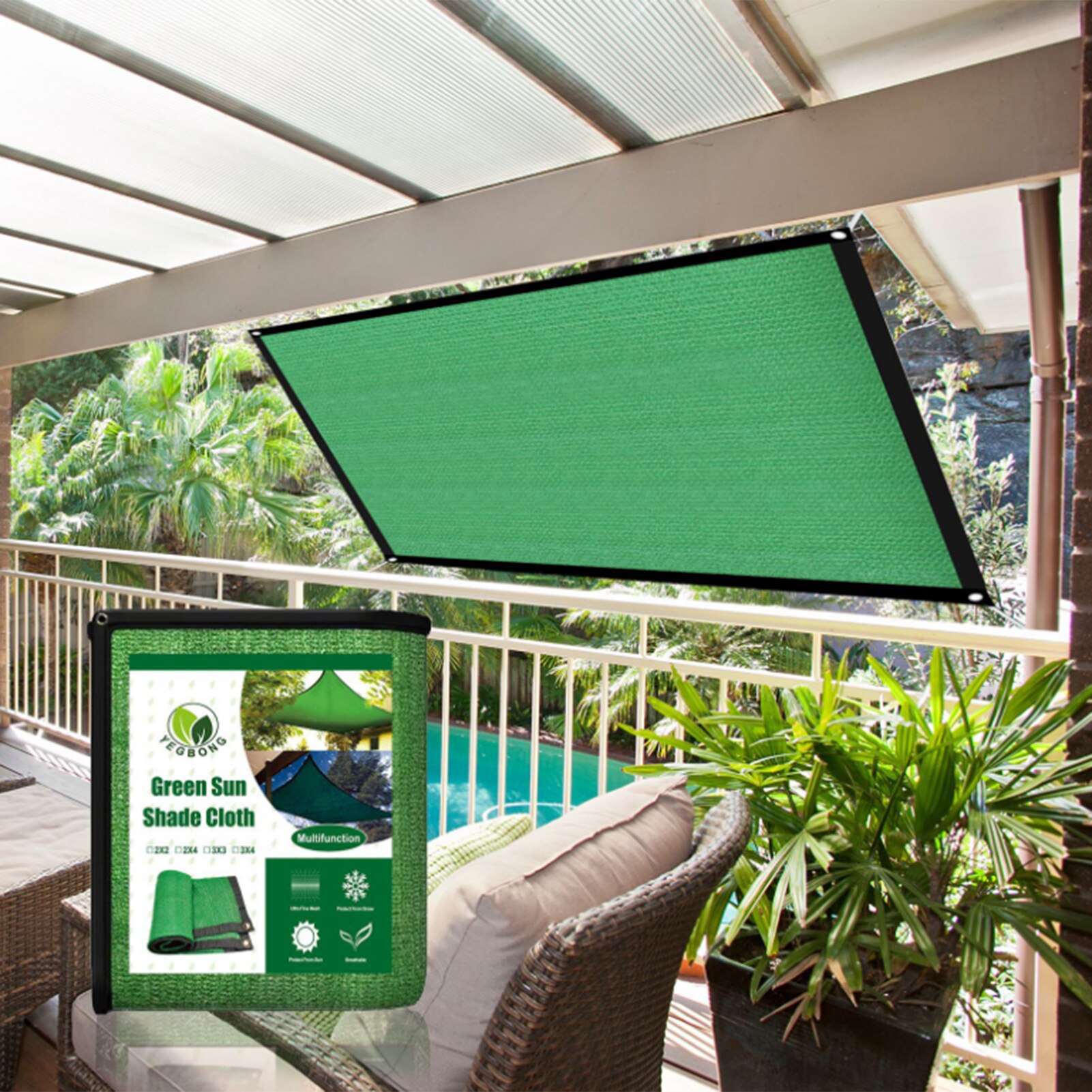 Plant Shade Cloth Plant Umbrella Shade For Potted Plants Sunblock Mesh Shade Windscreen Protection For Garden Kennel Fence