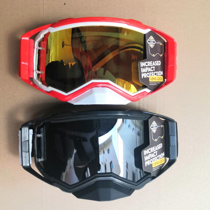 Lunettes de pour moto, pour Motocross, Ski, Snowboard, casque, coupe-vent, MX Off Road Oculos
