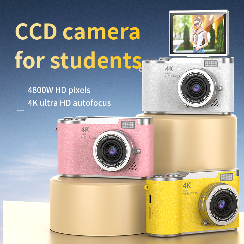 Cámara digital 4K 48MP cámara de fotografía videocámara cámaras recargables videocámara con pantalla de 2,4 pulgadas para niños adultos principiantes