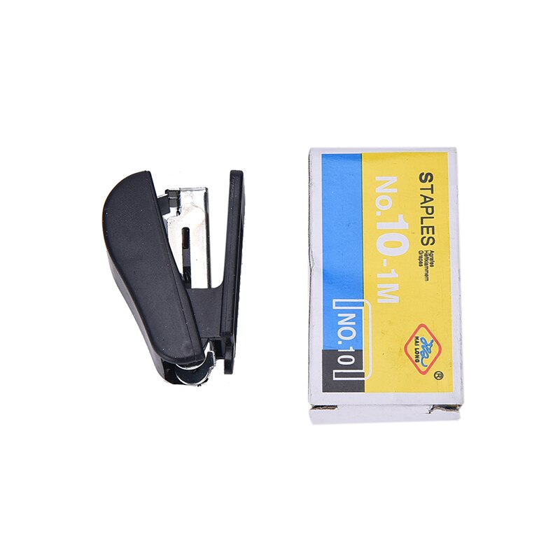 Portable Kawaii Mini Small Stapler Useful Mini Stapler Staples Set Office Binding Stationery