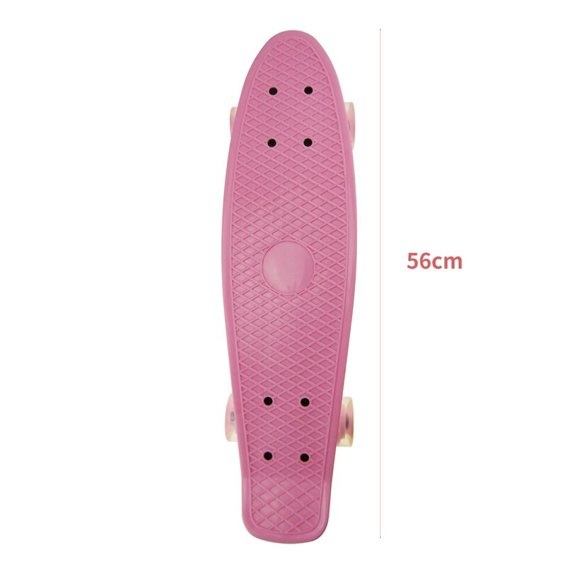 Mini Cruiser, Skateboard für Anfänger Kinder, 22 zoll PP Panel Kind Skateboard, für Outdoor Sport Fisch Bord Nicht-Slip