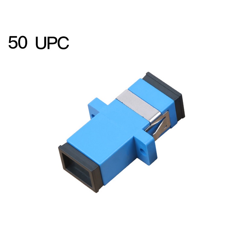 Adaptador de conector óptico SC APC/fibra UPC, acoplador simple monomodo, 50-200 Uds.,: 50pcs SC UPC