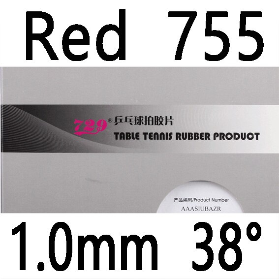 RITC 729 Provincial Xinzhuan series 755 799 802-40 804 837 Table Tennis Rubber with Sponge: Red 755 1.0 H38