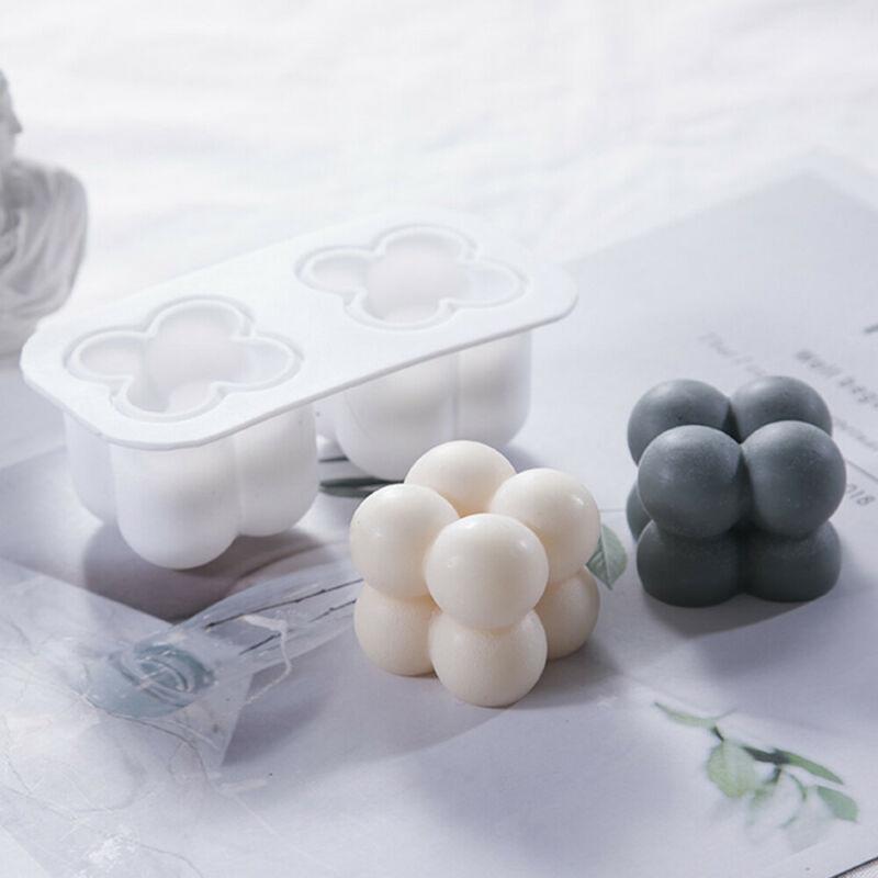 Universal Diy Cube Mold Thee Licht Wax Resin Casting Epoxy Mould Ambachten Gereedschappen Siliconen Mal Kaars Mallen Voor Kaarsen Maken
