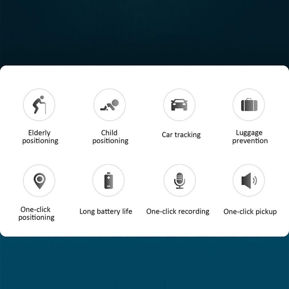 GF07 Mini Portable Magnetic Tracking Device Enhanced GPS Locator with Powerful Magnet Locator Systems Mini GPS Trackers