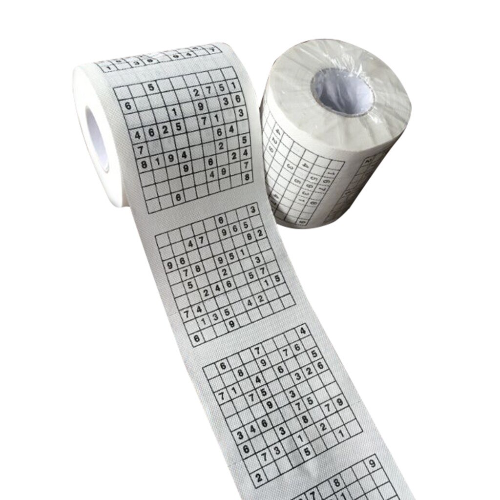 1pc Home Fun 3 Floors Bath Toilet Roll Paper Supplies Decor Tissue Rol Printed Toilet Paper Tissue Rolling Paper: B