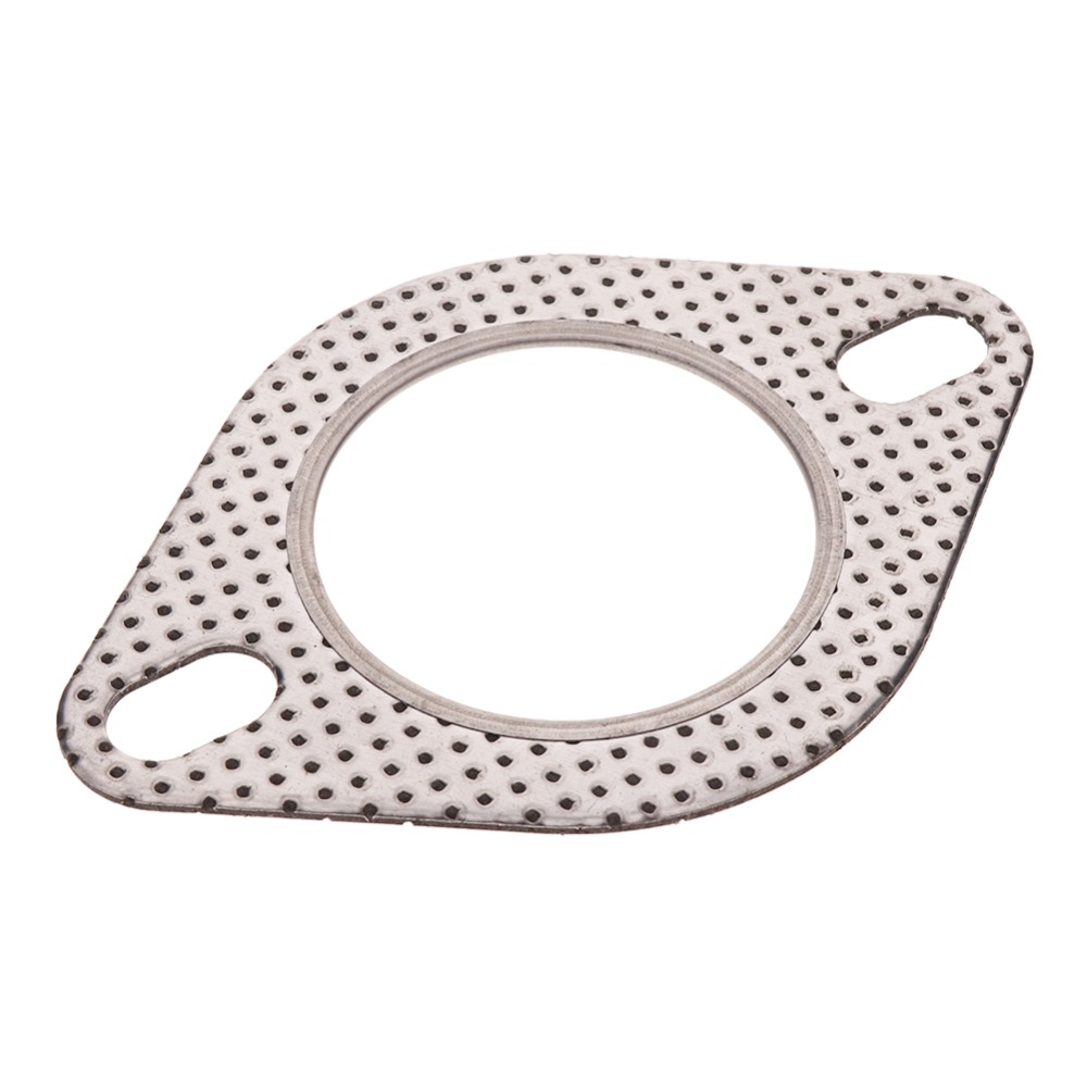 Joint d&#39;échappement universel en aluminium avec deux trous, 58mm, 2.3 &quot;, pour moteur de voiture, #279967
