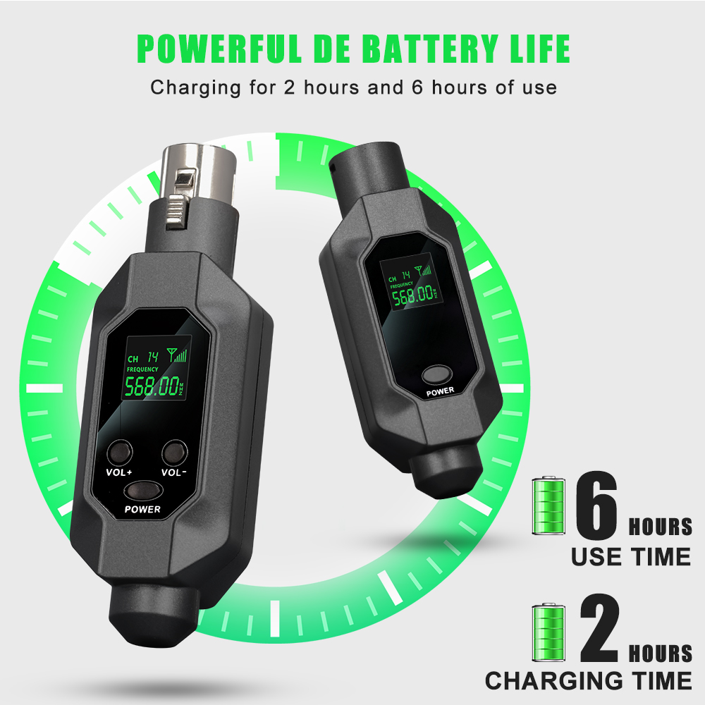 LEUS N2 Konwerter mikrofonu bezprzewodowego UHF Nadajnik i odbiornik XLR System mikrofonowy bezprzewodowy do mikrofonu dynamicznego