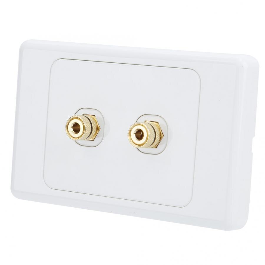 2 Plug Wall Plate Female to Female Module AU Standard Information Panel Gold Plating
