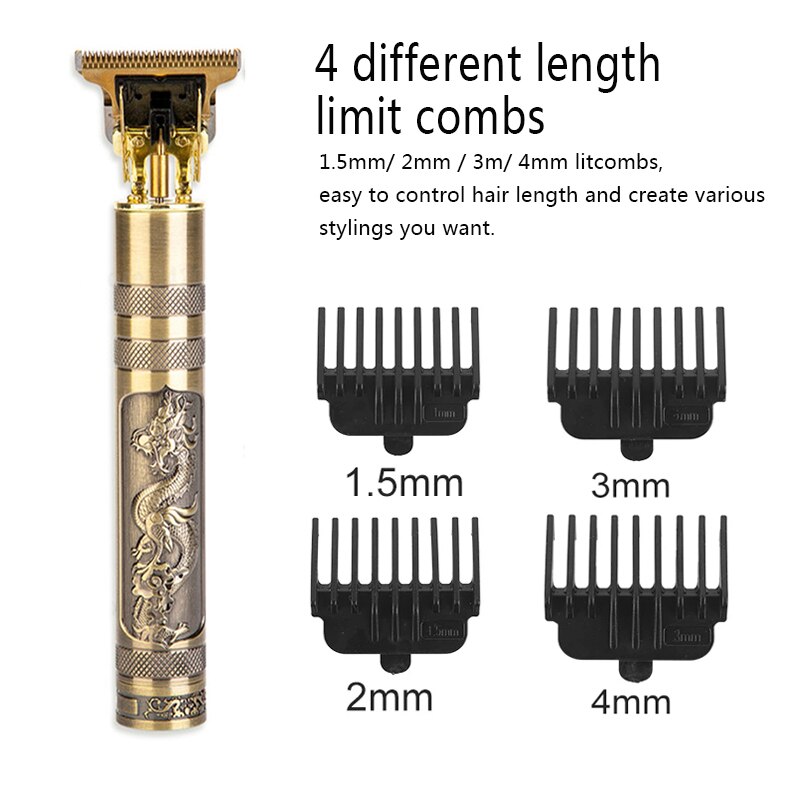 Akku-haarschneidemaschine Professionelle Trimmer für männer Rasierer Bart 0mm Haar Schneiden Maschine USB Barbier Einkaufen