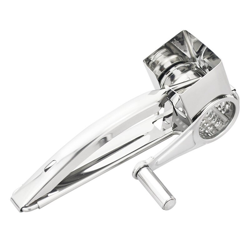Kitchen artifact Cheese Grater Rotory with Container Stainless Steel Hand-Crank Rotary Shredder