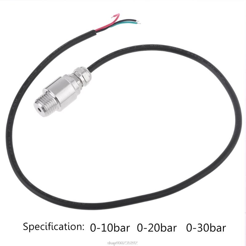Transductor de presión DC 5V 1/4 NPT, Sensor transmisor de acero inoxidable, aceite, aire y agua, 10/20/30 Bar, O20 20,