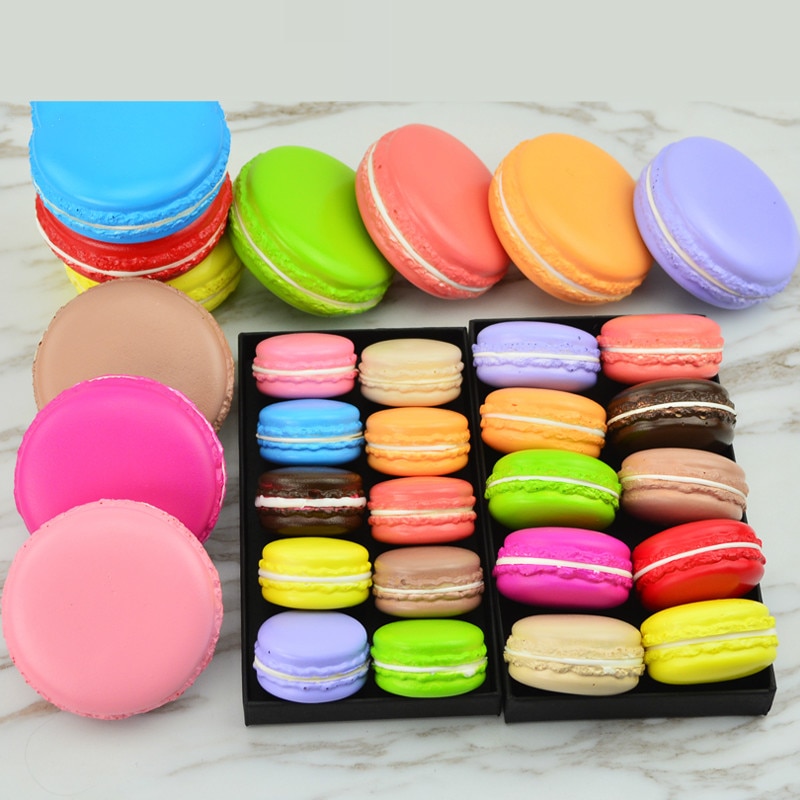 1 stk madfotografering indretning simulation donuts macaron rekvisitter mad model dessert bord snack dekoration kunstig kage boligindretning