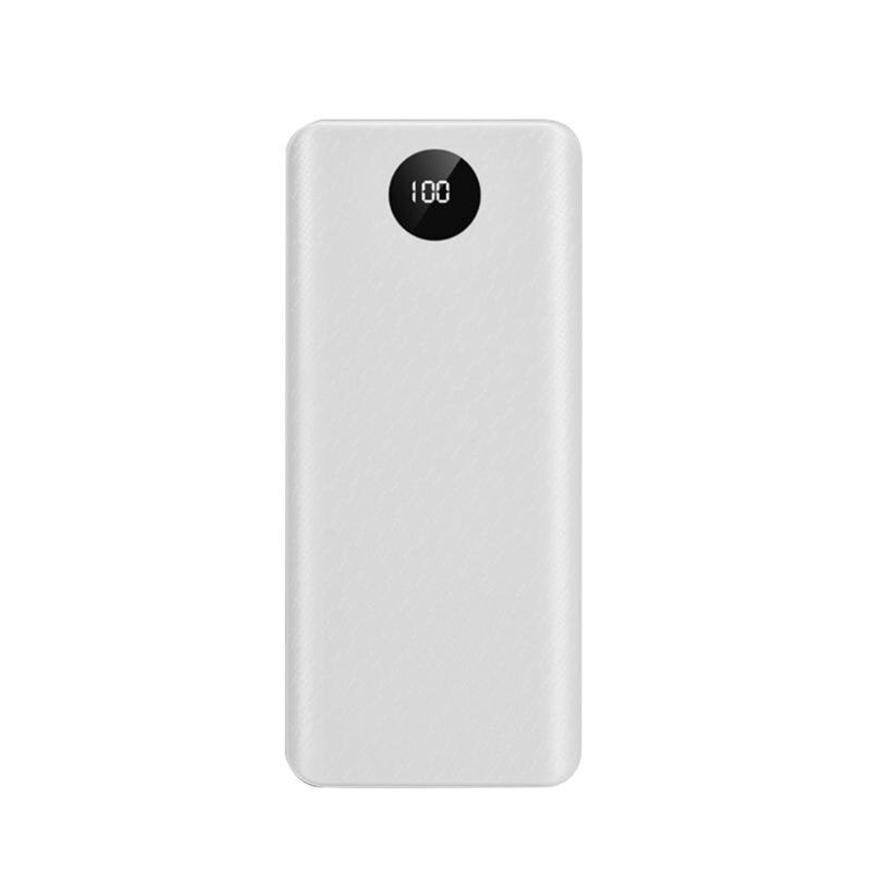 OOTDTY DIY QC 3.0 Power Bank Case Quick Charge 3.0 External Battery 18650 Fast Charger Box Shell Kit Accessories: White