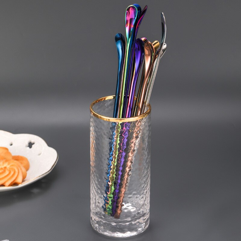 ZLAR 304 Stainless Steel Spoon Coffee Ice Tea Spoon Club Wine Cutlery Tableware Dinnerware Tiny Spoons Kichen Accessories