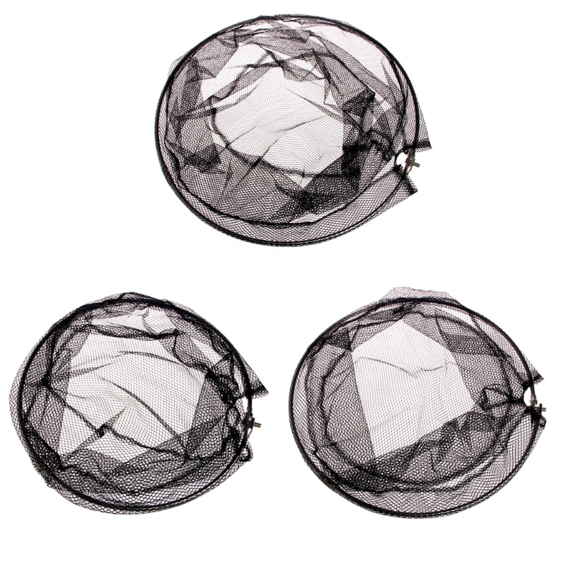 Stainless Steel Frame Fishing Folding Nets Brail Head Round Mesh Accessories
