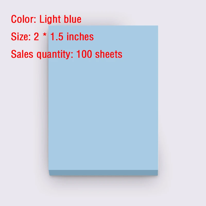 100 Sheets Sticky Notes 1.5x2 Inches Posted Self Sticky Notes Pad Its Planner Memo Stickies Student Office Writing Stationery: Navy Blue