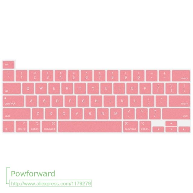 Silicone Keyboard Cover Protector Silicone Skin for MacBook Pro 16 inch Release with Touch Bar & Touch ID A2141: Glitter Pink