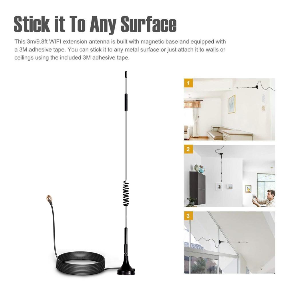 700-2700 MHz 12dBi 2G 3G 4G LTE Magnetic Antenna TS9 Connector SMA Male GSM External Router Car Antenna 1.5M