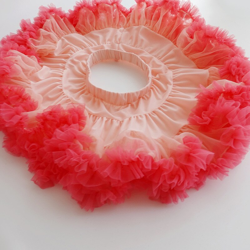 Baljurk Tutu Rok Voor Meisje Solid Gekleurde Regenboog Paars Roze Tule Rok Boven De Knie Mini Gelaagde Ruffle Meisjes 1-9 Y