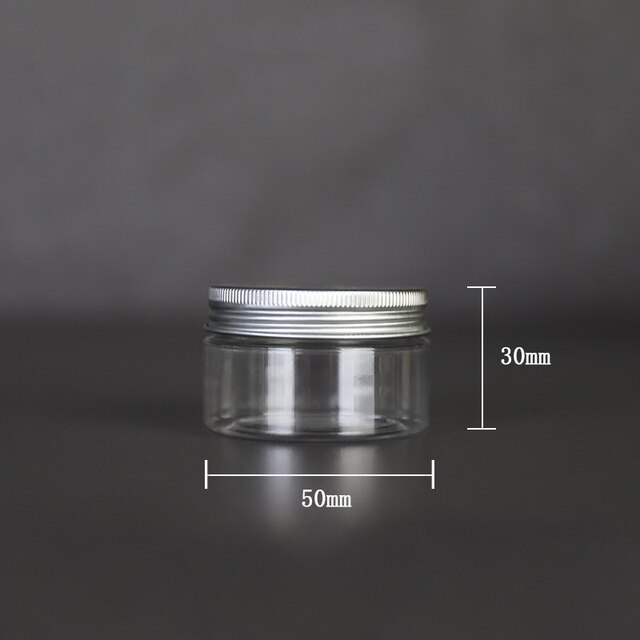 100ml 120ml 150ml klar lille flaske prøve plast kosmetiske beholdere tomme øjenskygge læbepomade ansigt creme krukke potter: 30ml