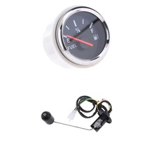 1-Pack Round Car SUV Fuel Level Gauge Meter &amp; Fuel Sensor E - 1/2 - F Pointer Kit