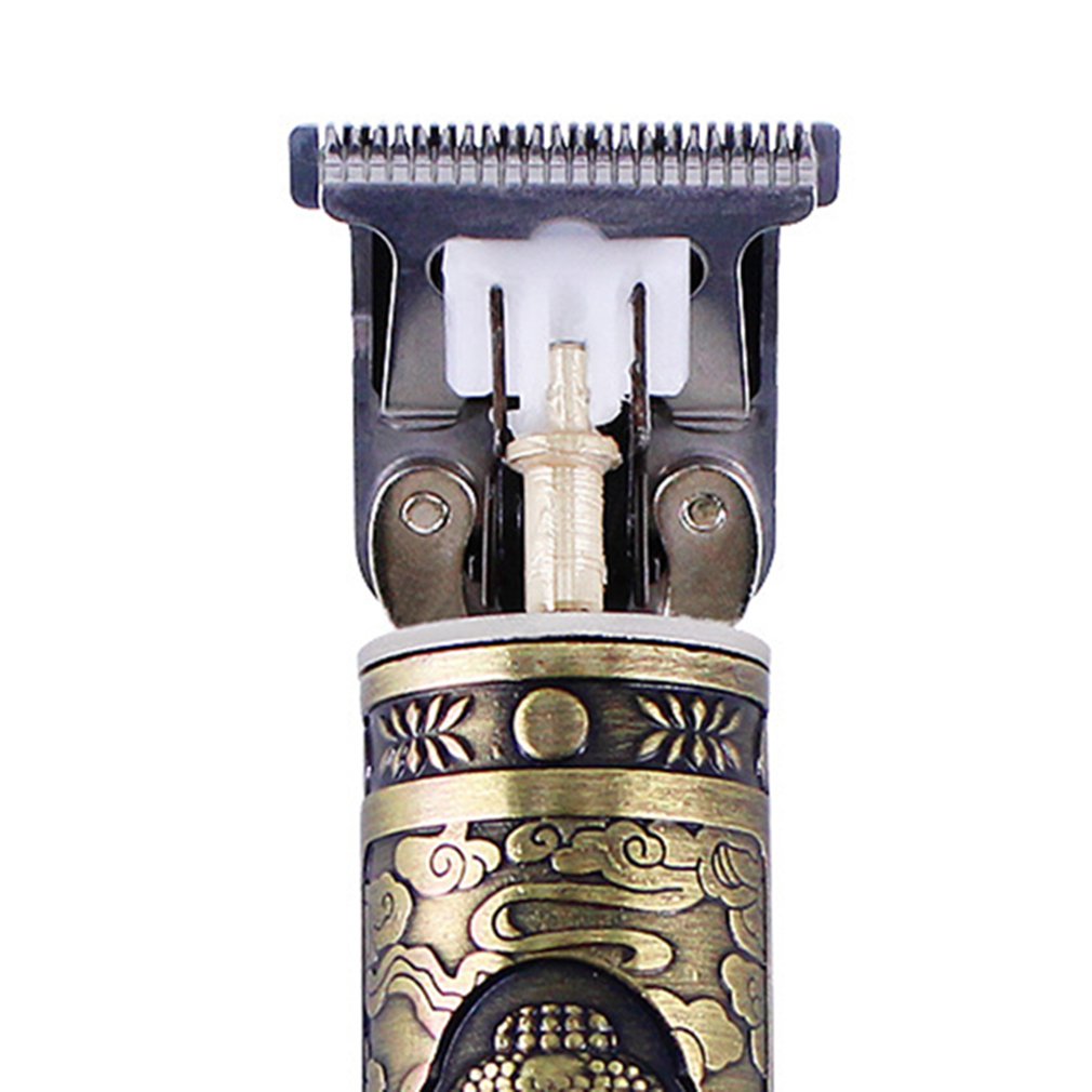 Hair Outliner Grooming Trimmer Small Silver Tube Small Copper Tube Hair Salon Battery Carving Electric Clipper