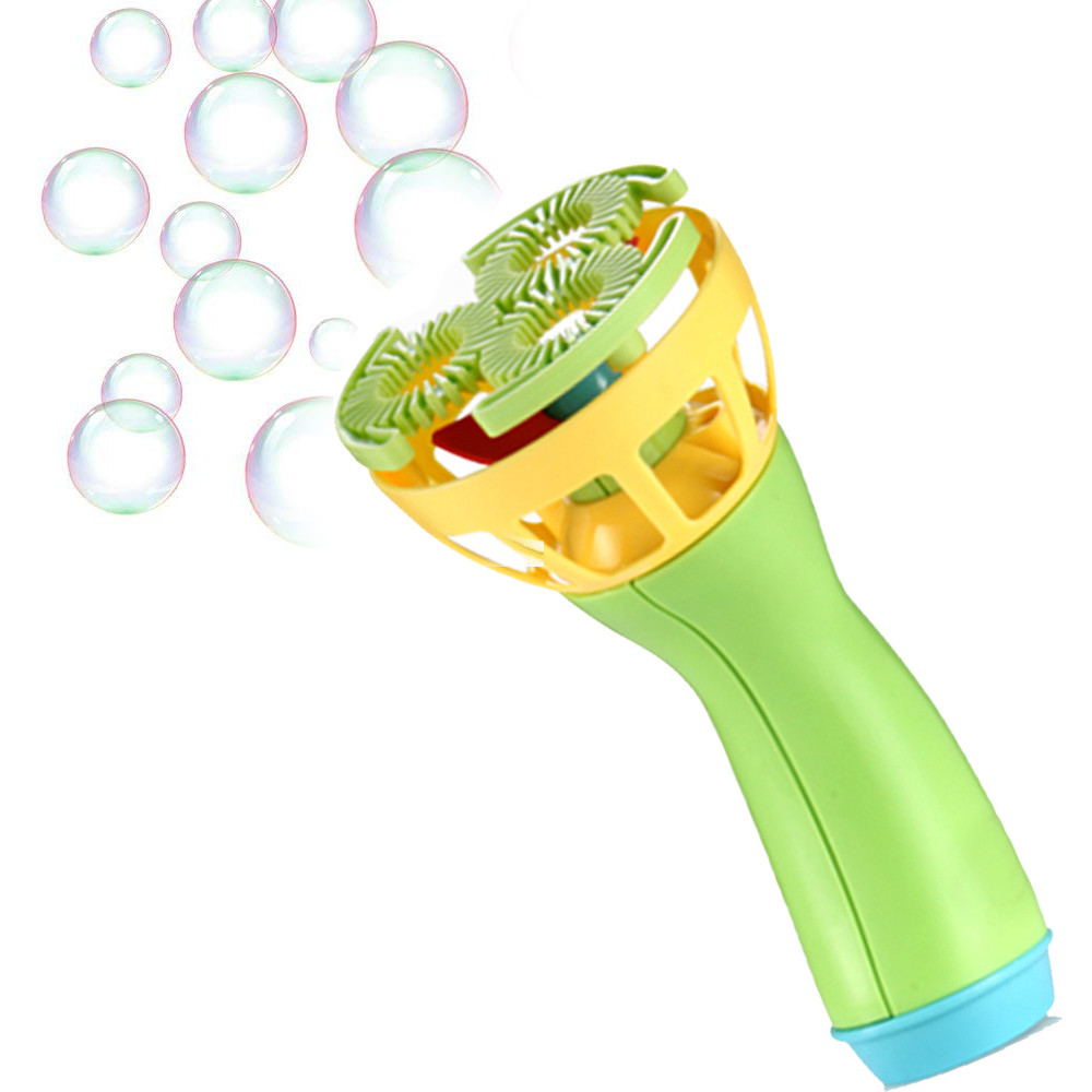 Kids Electric Bubble Wands Machine Bubble Maker Toy Automatic Blower Outdoor Sports Toys for Children Bubbles Fun Toy zabawki: Fluorescent Green