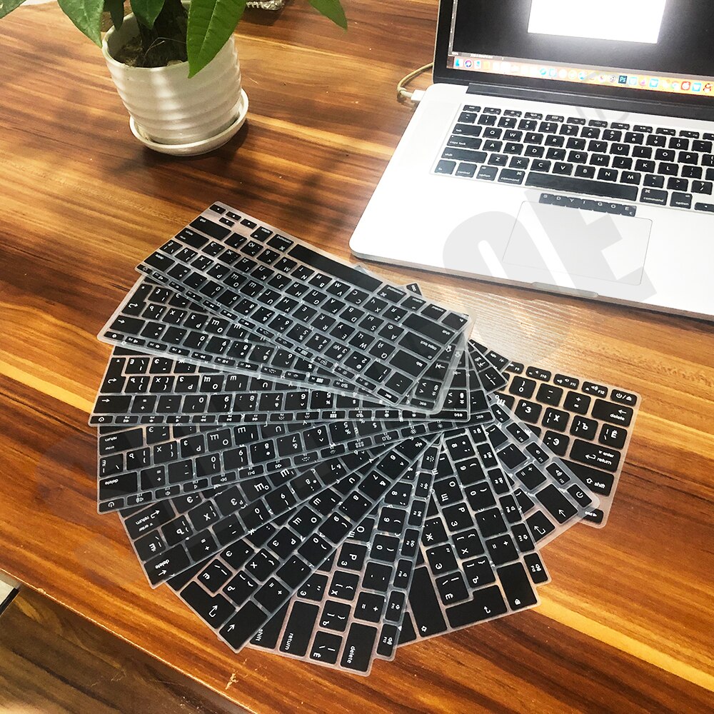 Rosyjska obudowa klawiatury laptopa dla macbook pro13 touchbar wersja amerykańska/europejska dla 13air A2337A2179 A2159 A2289 A1708 folia silikonowa
