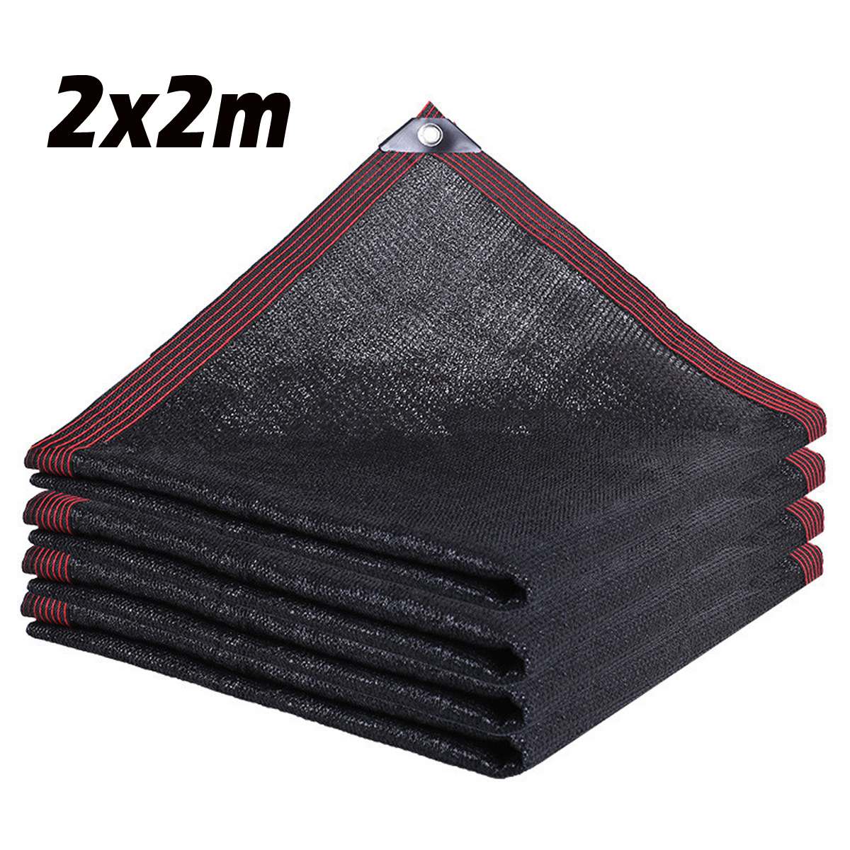 PE Sunshade Net Anti-UV 95% Shading Rate Outdoor Garden Sunscreen Sunblock Shade Cloth Net Plant Greenhouse Car Cover: Black 2x2m