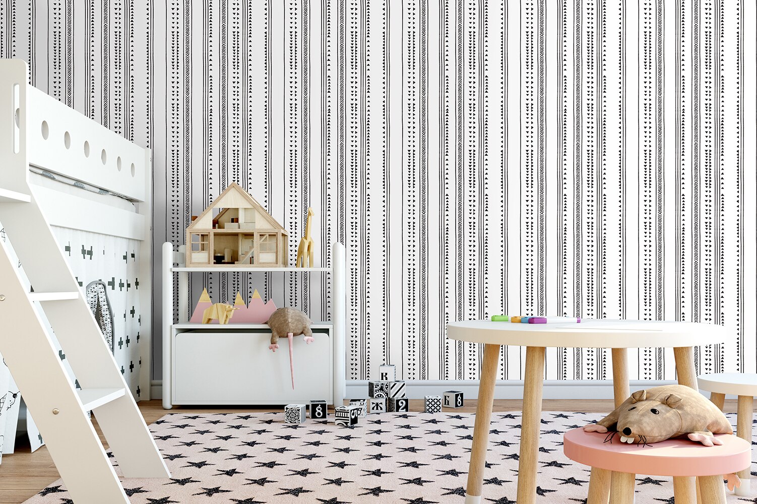 Hapyline Driehoek Schil En Stok Behang Pijl Trellis Zwart Wit Vinyl Zelfklevende Behang Slaapkamer Muur Home Decoratie